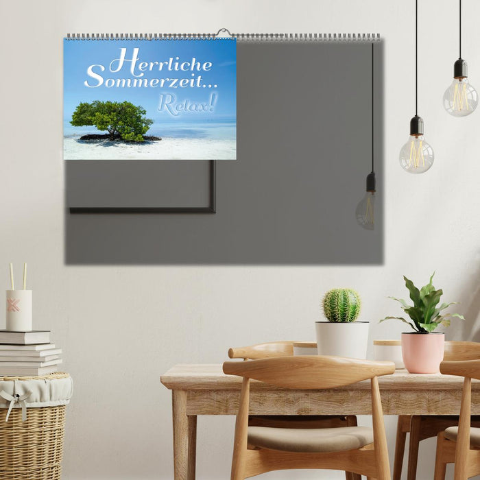 Herrliche Sommerzeit... Relax! / Geburtstagskalender (Wandkalender immerwährend DIN A2 quer) (CALVENDO Wandkalender 2015)