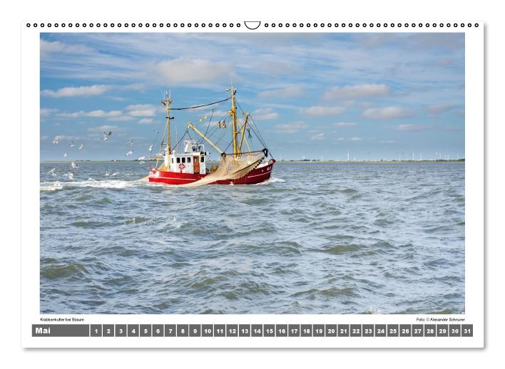 Nordsee - Impressionen einer Landschaft am Meer (Wandkalender immerwährend DIN A2 quer) (CALVENDO Wandkalender 2014)