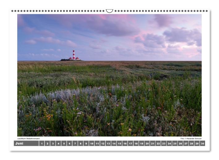 Nordsee - Impressionen einer Landschaft am Meer (Wandkalender immerwährend DIN A2 quer) (CALVENDO Wandkalender 2014)