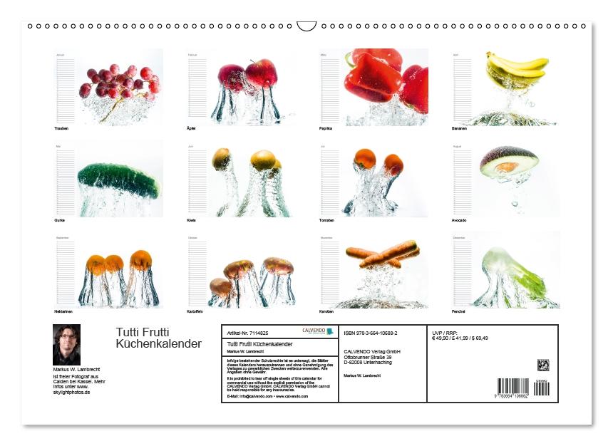 Tutti Frutti Küchenkalender (Wandkalender immerwährend DIN A2 quer) (CALVENDO Wandkalender 2015)