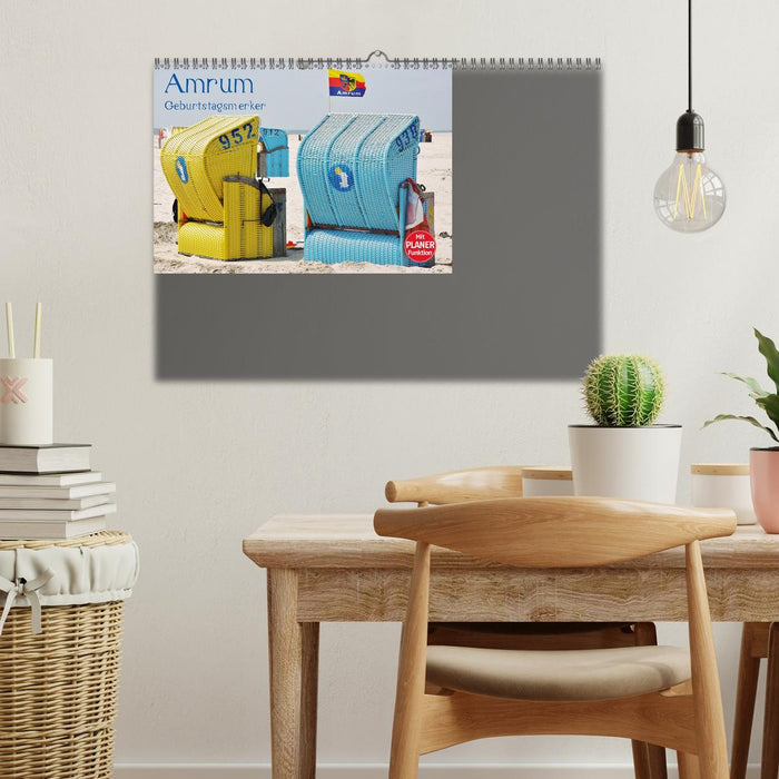 Amrum Geburtstagsmerker (Wandkalender immerwährend DIN A3 quer) (CALVENDO Wandkalender 2016)
