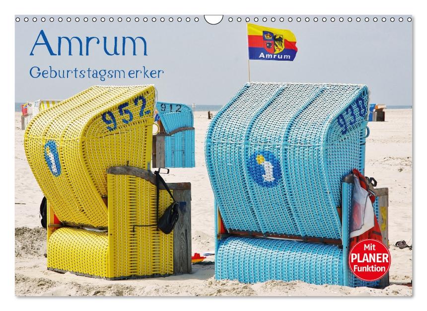 Amrum Geburtstagsmerker (Wandkalender immerwährend DIN A3 quer) (CALVENDO Wandkalender 2016)