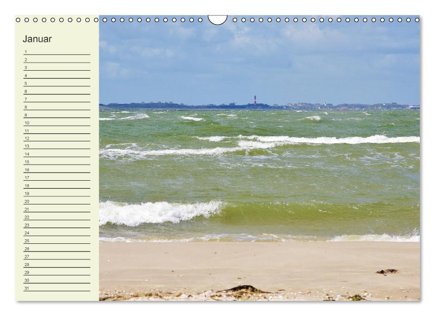 Amrum Geburtstagsmerker (Wandkalender immerwährend DIN A3 quer) (CALVENDO Wandkalender 2016)