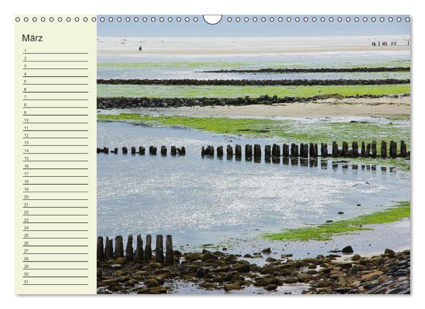 Amrum Geburtstagsmerker (Wandkalender immerwährend DIN A3 quer) (CALVENDO Wandkalender 2016)