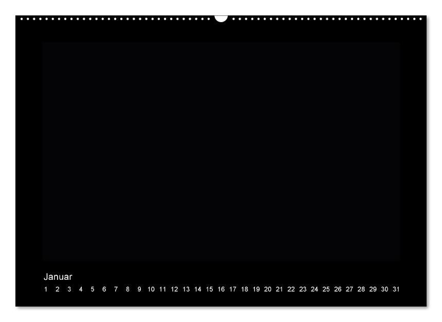 Geburtstags -  Bastelkalender - Schwarz (Wandkalender immerwährend DIN A2 quer) (CALVENDO Wandkalender 2014)