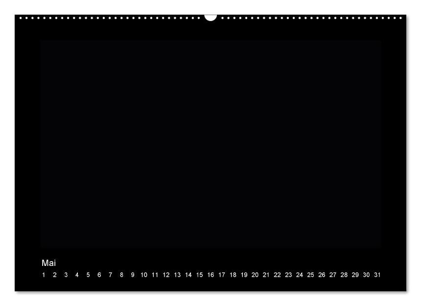 Geburtstags -  Bastelkalender - Schwarz (Wandkalender immerwährend DIN A2 quer) (CALVENDO Wandkalender 2014)