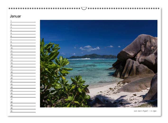 die seychellen - ganz nah am paradies (Wandkalender immerwährend DIN A2 quer) (CALVENDO Wandkalender 2016)