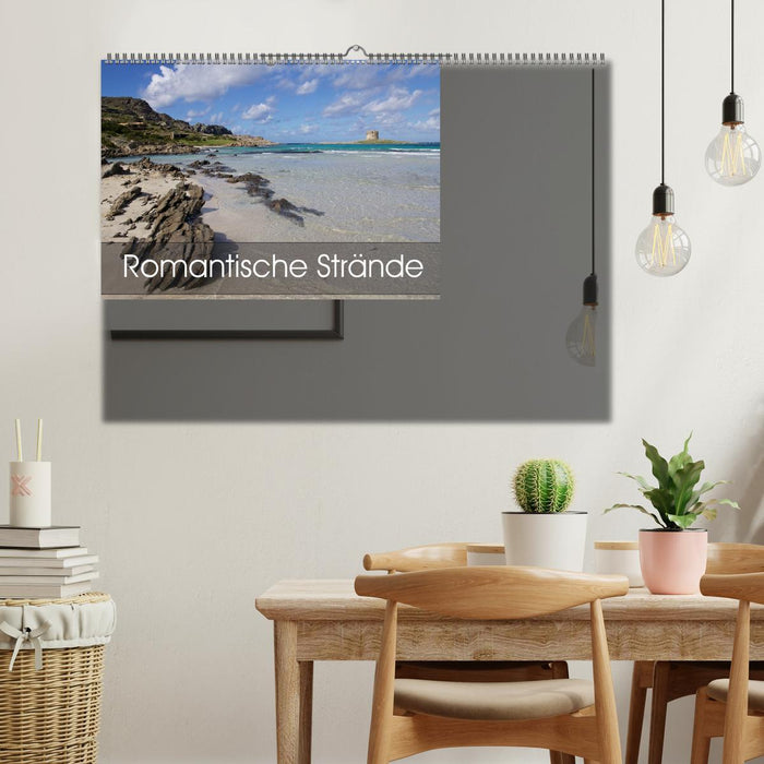 Romantische Strände (Wandkalender immerwährend DIN A2 quer) (CALVENDO Wandkalender 2016)