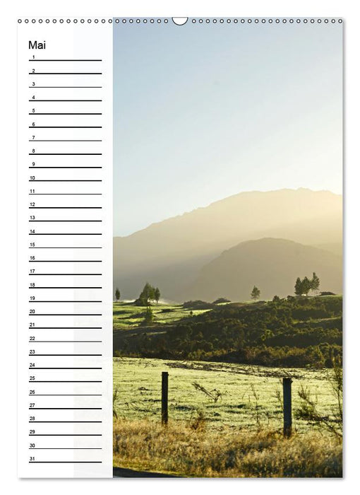 Natur pur in Neuseeland (Wandkalender immerwährend DIN A2 hoch) (CALVENDO Wandkalender 2019)