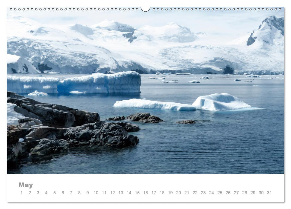 ANTARCTICA UK-Version (Premium-Calendar perpetual DIN A2 Landscape) (CALVENDO Premium-Calendar 2014)