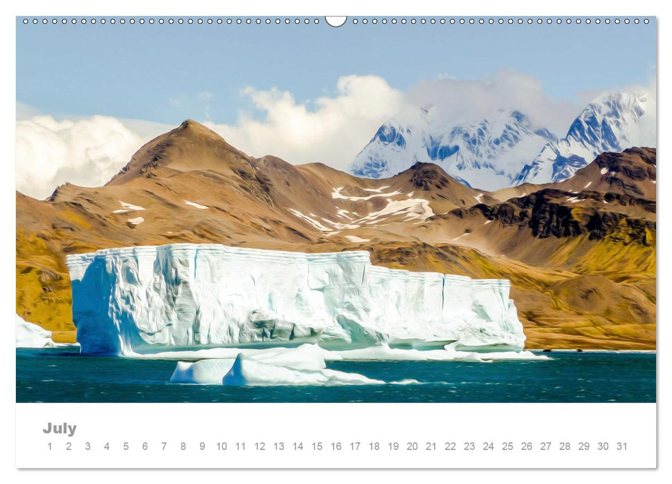 ANTARCTICA UK-Version (Premium-Calendar perpetual DIN A2 Landscape) (CALVENDO Premium-Calendar 2014)