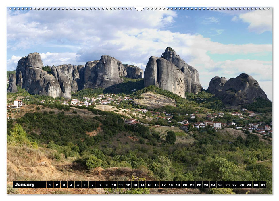 Metéora Monasteries between Heaven and Earth / UK-Version (Premium-Calendar perpetual DIN A2 Landscape) (CALVENDO Premium-Calendar 2013)