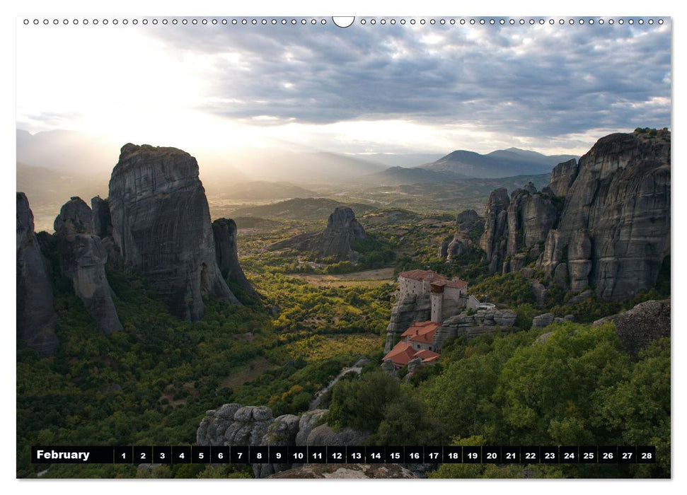 Metéora Monasteries between Heaven and Earth / UK-Version (Premium-Calendar perpetual DIN A2 Landscape) (CALVENDO Premium-Calendar 2013)