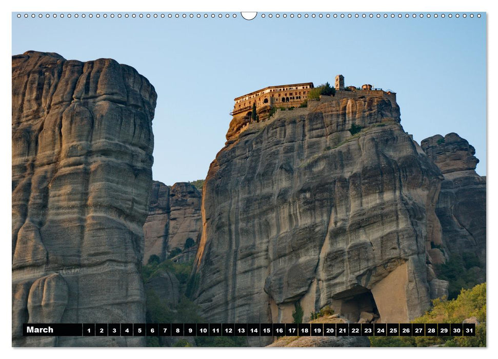 Metéora Monasteries between Heaven and Earth / UK-Version (Premium-Calendar perpetual DIN A2 Landscape) (CALVENDO Premium-Calendar 2013)