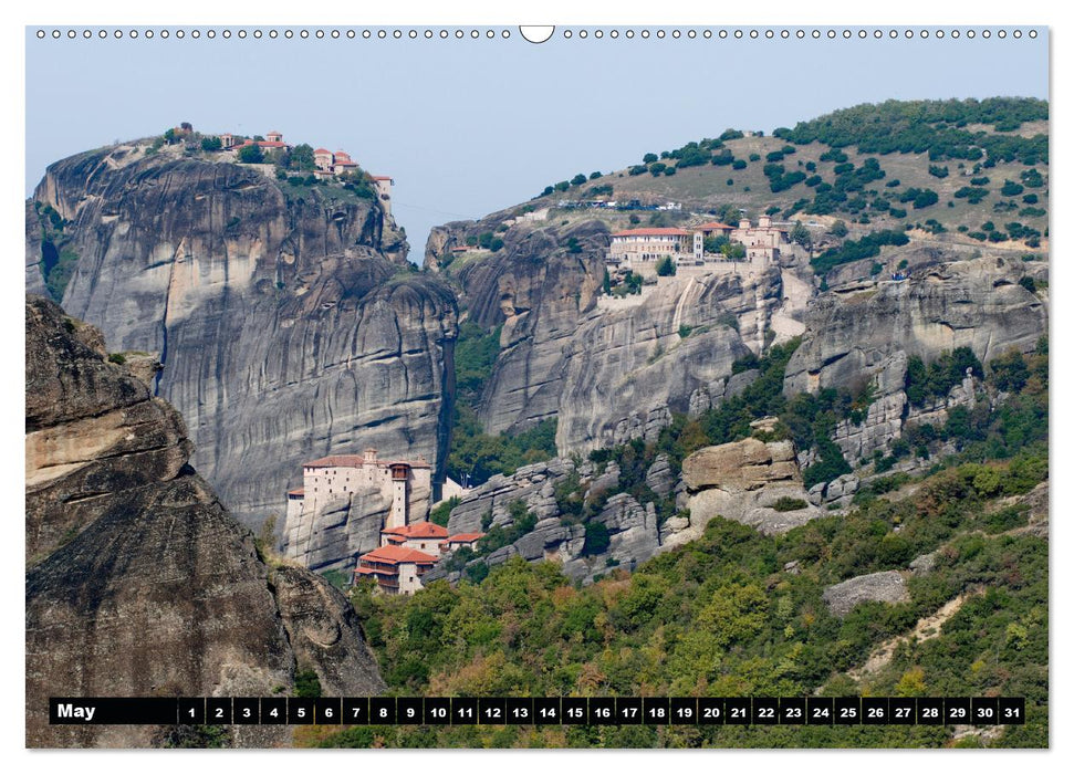 Metéora Monasteries between Heaven and Earth / UK-Version (Premium-Calendar perpetual DIN A2 Landscape) (CALVENDO Premium-Calendar 2013)