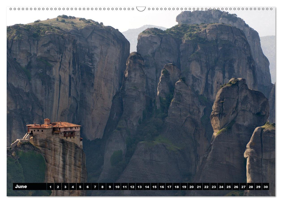 Metéora Monasteries between Heaven and Earth / UK-Version (Premium-Calendar perpetual DIN A2 Landscape) (CALVENDO Premium-Calendar 2013)