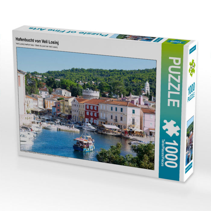 Hafenbucht von Veli Losinj 1000 Teile Puzzle quer - CALVENDO Foto-Puzzle'
