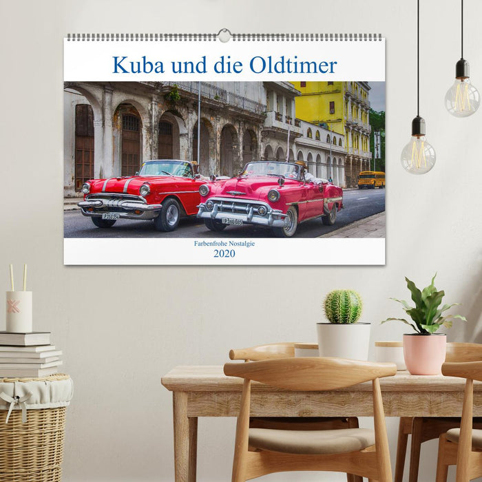 Kuba und die Oldtimer - farbenfrohe Nostalgie (CALVENDO Wandkalender 2018)