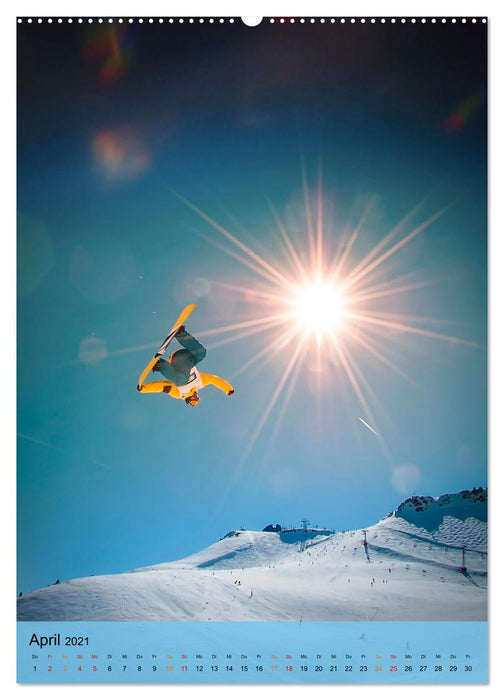 Endlich wieder Snowboarden (CALVENDO Premium Wandkalender 2021)