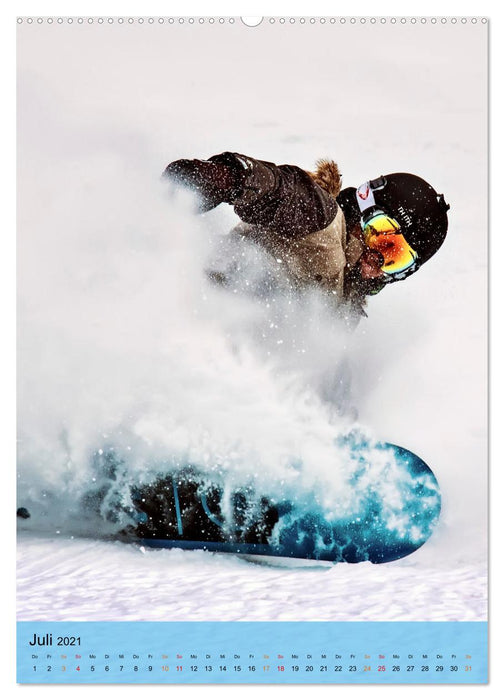 Endlich wieder Snowboarden (CALVENDO Premium Wandkalender 2021)