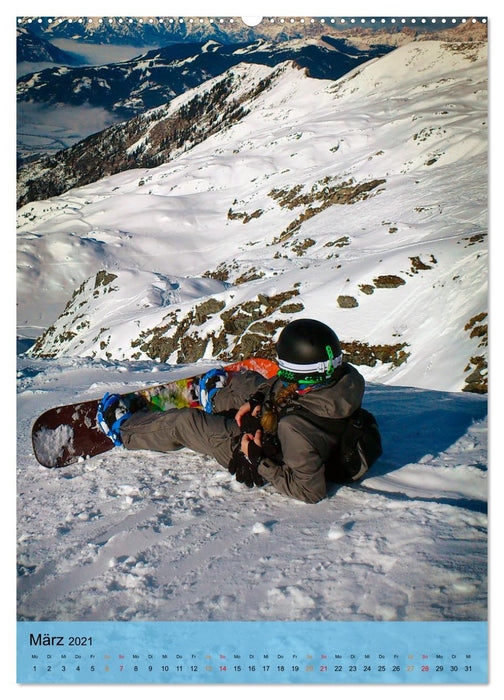 Endlich wieder Snowboarden (CALVENDO Wandkalender 2021)