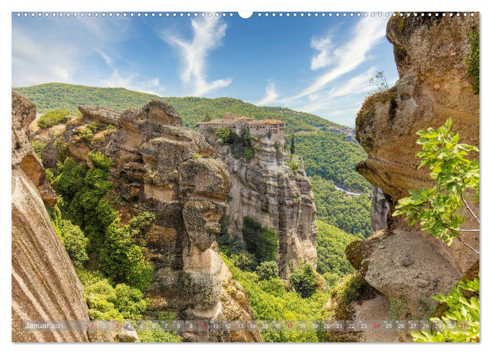 Meteora, die schwebenden Klöster Griechenlands (CALVENDO Premium Wandkalender 2021)