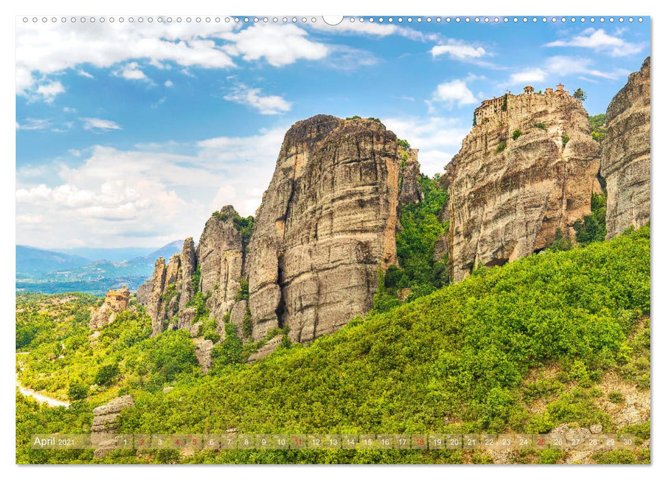 Meteora, die schwebenden Klöster Griechenlands (CALVENDO Premium Wandkalender 2021)