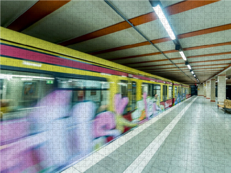 Berliner U-Bahn - CALVENDO Foto-Puzzle - calvendoverlag 79.99