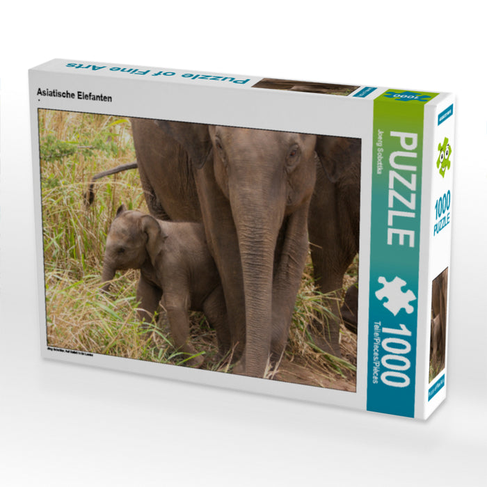 Asiatische Elefanten - CALVENDO Foto-Puzzle - calvendoverlag 29.99