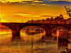 Sonnenaufgang über der Elbe in Dresden - CALVENDO Foto-Puzzle - calvendoverlag 29.99