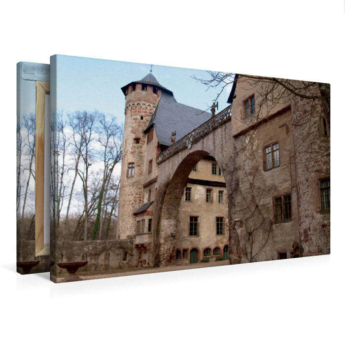 Premium Textil-Leinwand Premium Textil-Leinwand 75 cm x 50 cm quer Schloss Fürstenau (Michelstadt / Steinbach)