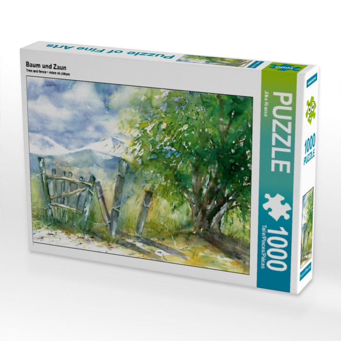 Baum und Zaun - CALVENDO Foto-Puzzle - calvendoverlag 29.99