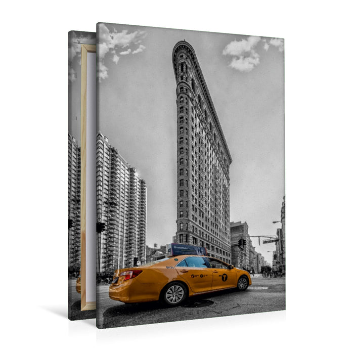 Premium Textil-Leinwand Premium Textil-Leinwand 80 cm x 120 cm  hoch New York - Flatiron Building