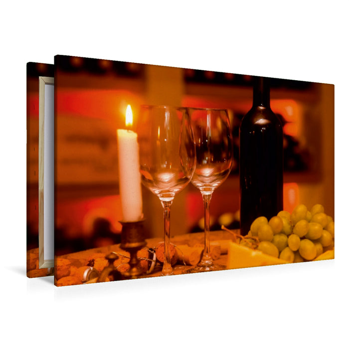 Premium Textil-Leinwand Premium Textil-Leinwand 120 cm x 80 cm quer Ein Motiv aus dem Kalender Wein