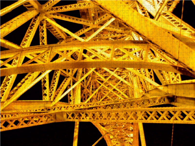 Die Brücke Dom Luís I. bei Nacht - CALVENDO Foto-Puzzle - calvendoverlag 29.99