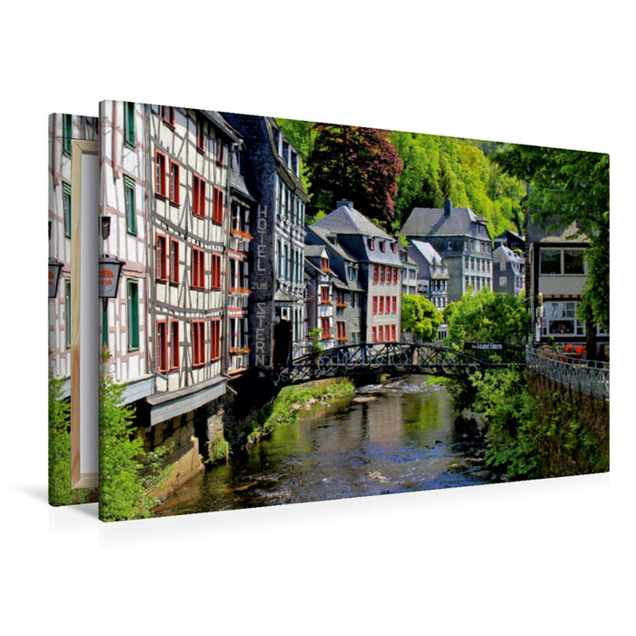 Toile textile haut de gamme Toile textile haut de gamme 120 cm x 80 cm paysage Monschau 