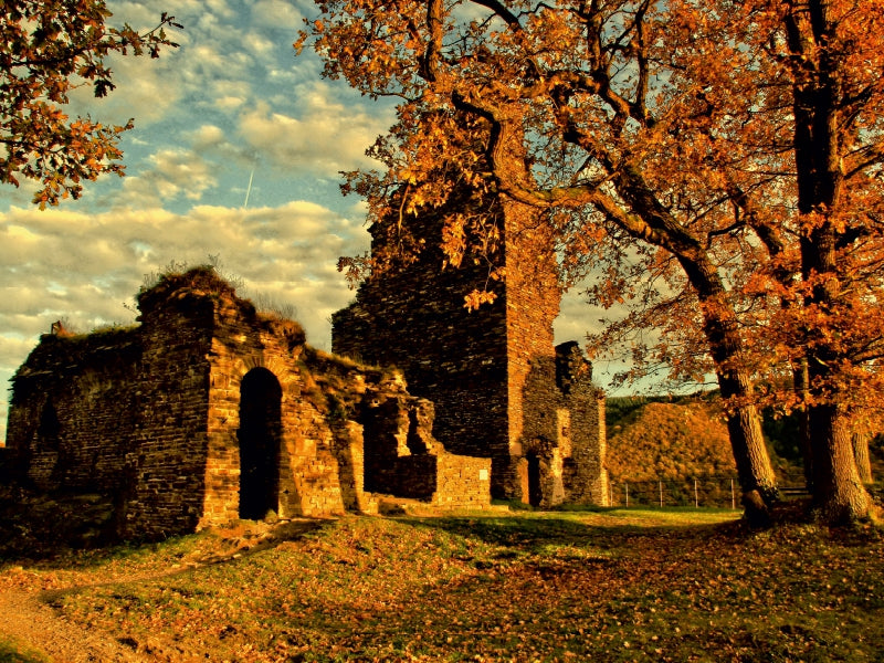 Burgruine Are im Abendlicht - CALVENDO Foto-Puzzle - calvendoverlag 29.99