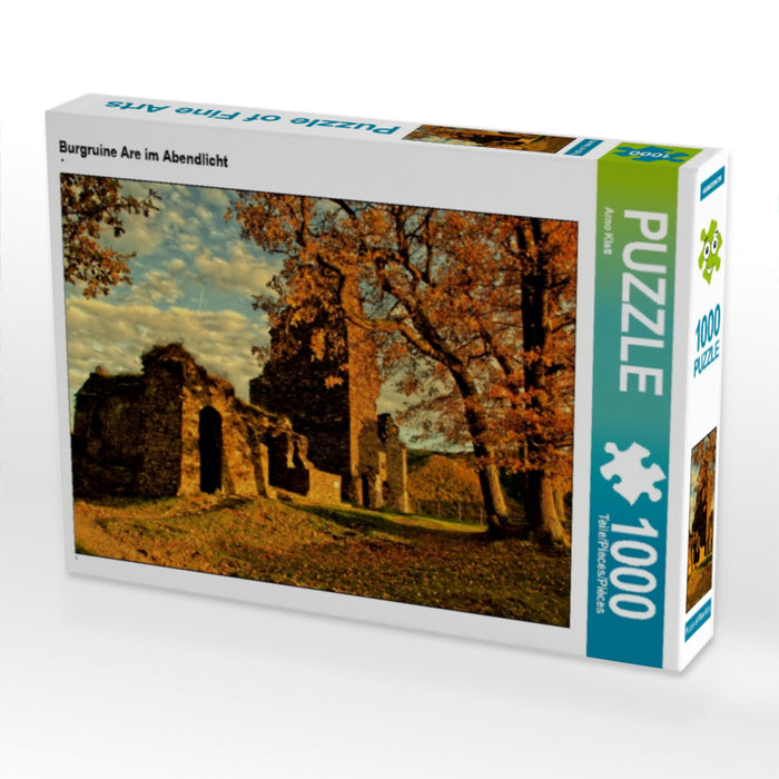 Burgruine Are im Abendlicht - CALVENDO Foto-Puzzle - calvendoverlag 29.99