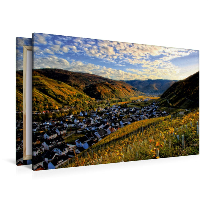 Toile textile haut de gamme Toile textile haut de gamme 120 cm x 80 cm de large Un motif du calendrier Les plus beaux paysages d'Allemagne - La vallée de l'Ahr 