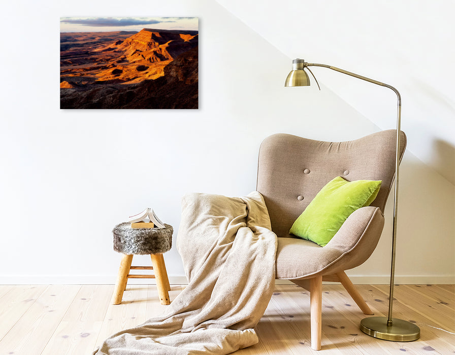 Premium Textil-Leinwand Premium Textil-Leinwand 75 cm x 50 cm quer Fish River Canyon in Namibia