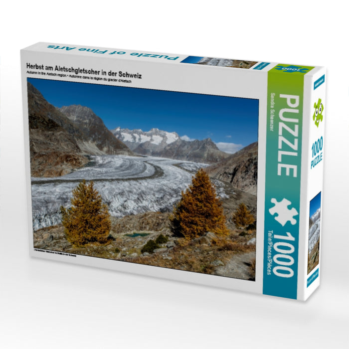 Herbst am Aletschgletscher in der Schweiz - CALVENDO Foto-Puzzle - calvendoverlag 35.99