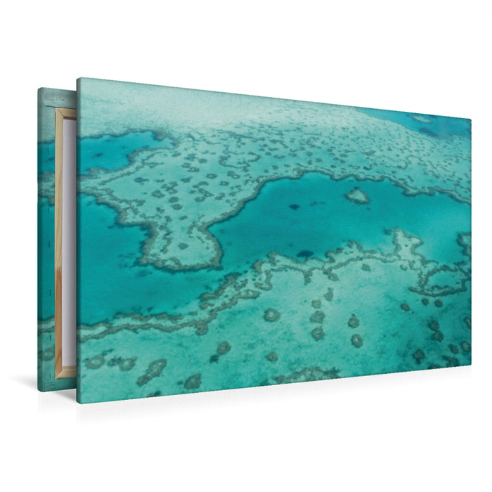 Premium Textil-Leinwand Premium Textil-Leinwand 120 cm x 80 cm quer Great Barrier Reef Queensland Australien