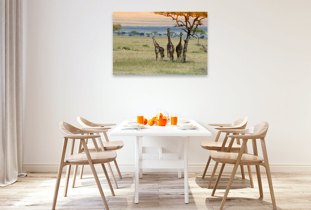 Premium Textil-Leinwand Premium Textil-Leinwand 120 cm x 80 cm quer Ein Motiv aus dem Kalender Faszination Safari. Wildlife in Kenia