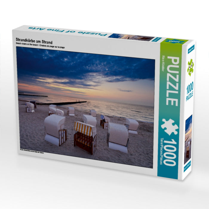 Strandkörbe am Strand - CALVENDO Foto-Puzzle - calvendoverlag 29.99