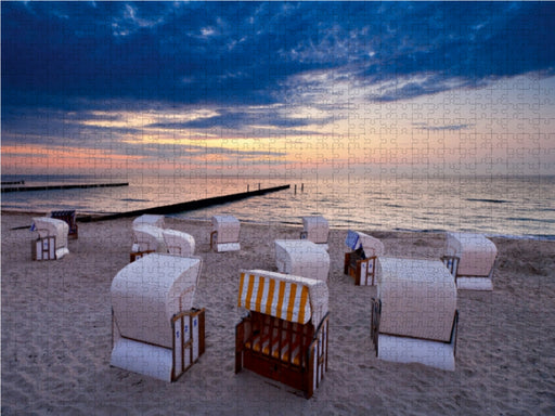 Strandkörbe am Strand - CALVENDO Foto-Puzzle - calvendoverlag 29.99