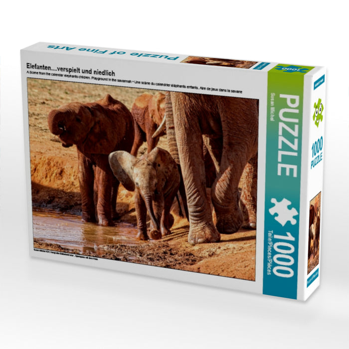 Elefanten....verspielt und niedlich - CALVENDO Foto-Puzzle - calvendoverlag 29.99