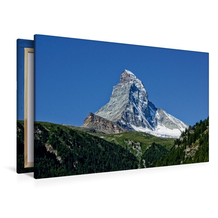 Premium Textil-Leinwand Premium Textil-Leinwand 120 cm x 80 cm quer Matterhorn....im Querformat