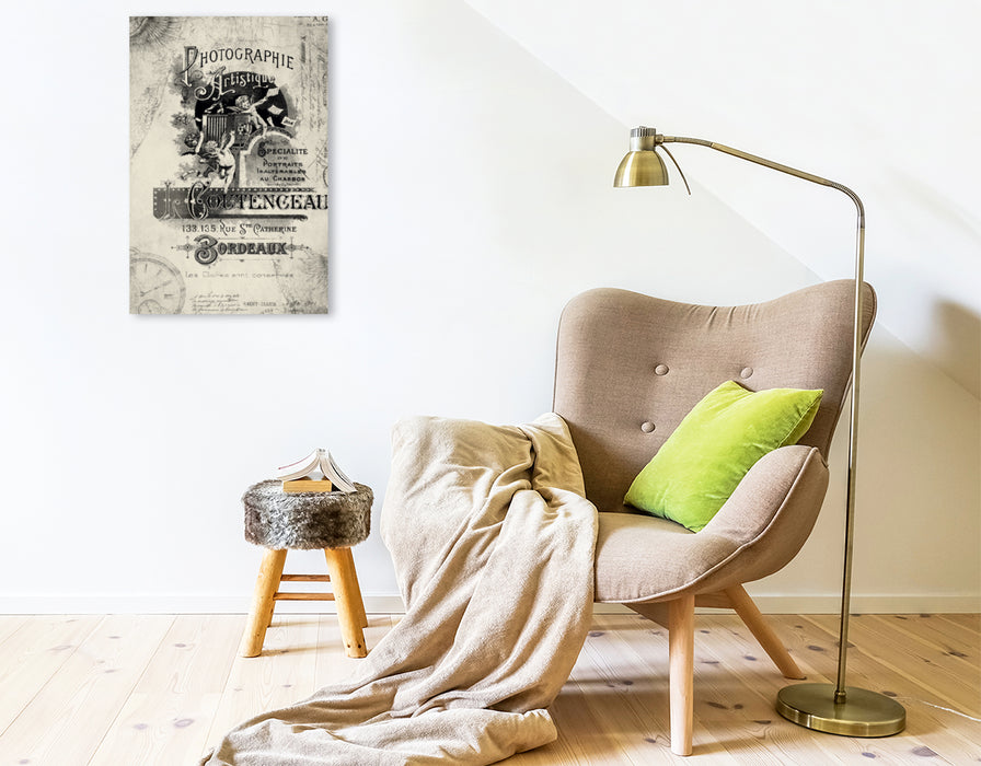 Premium Textil-Leinwand Premium Textil-Leinwand 50 cm x 75 cm hoch Ein Motiv aus dem Kalender Vintage Welten