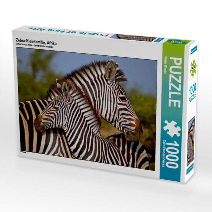 Zebra-Kleinfamilie, Afrika - CALVENDO Foto-Puzzle - calvendoverlag 29.99