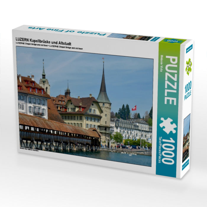 LUZERN Kapellbrücke und Altstadt - CALVENDO Foto-Puzzle - calvendoverlag 29.99